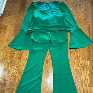 2 pc jacket pants set size Small